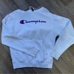 Champion White Hoodie